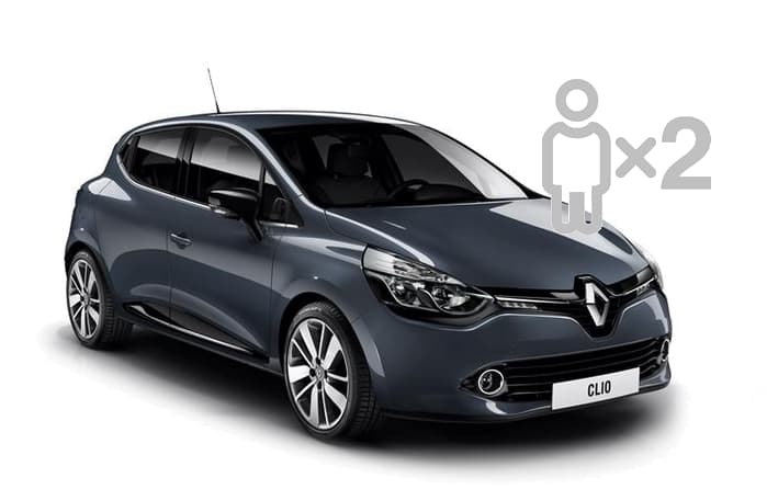 Voiture commerciale économique - Modèle Renault Clio 2 places